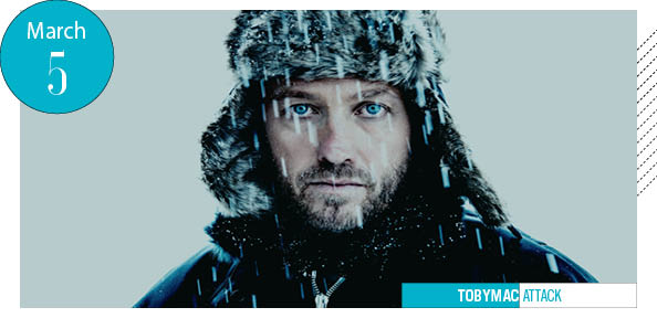 TobyMac with hat on, in snow