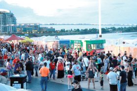 Food Trucks abound at the RIverfront during Taste.