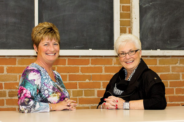 Sue Harr of The Studio and Nancy Hosher of Nancy's Boutique.