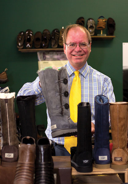 Kirk Brown, owner of Buck's Shoes.