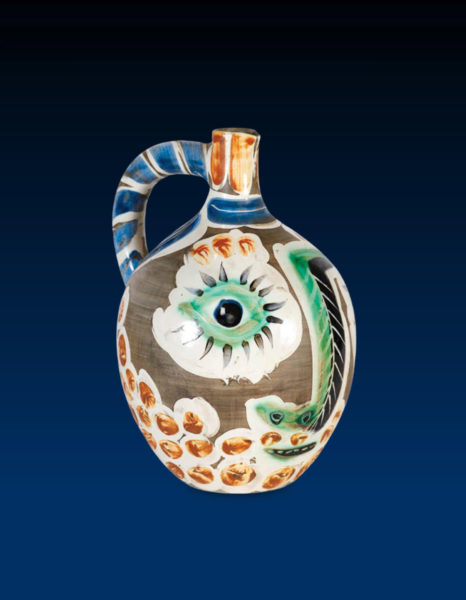 Picasso ceramic jug with eye