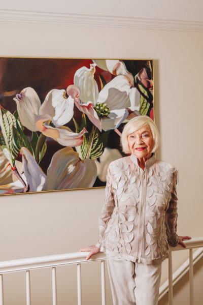 Marian Leary at home, full image